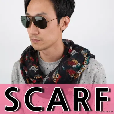 최저가 부엉이스카프 쉬폰스카프 머플