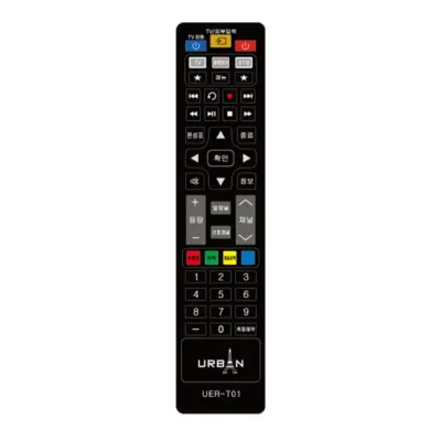 어반T01/블랙 통합리모컨 TV 셋톱박스 tv 만능리모컨 티비 리모콘