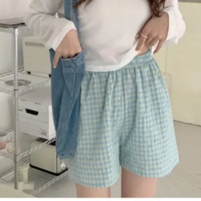 체크 반바지 여름 6컬러 홈웨어 6컬러의류 홈웨어 체크 여름 패션