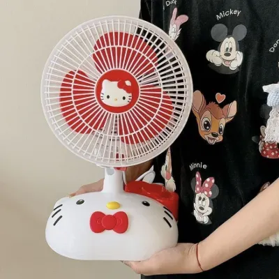 헬로키티 선풍기 고갯짓 탁상용 선풍기