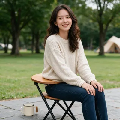 폴딩체어 접이식 의자 원목 보조의자 틈새 미니 낚시 캠핑 4컬러