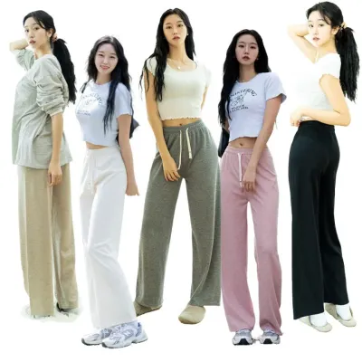 휘뚜루마뚜루 여름 여성바지 와이드밴딩팬츠 5color