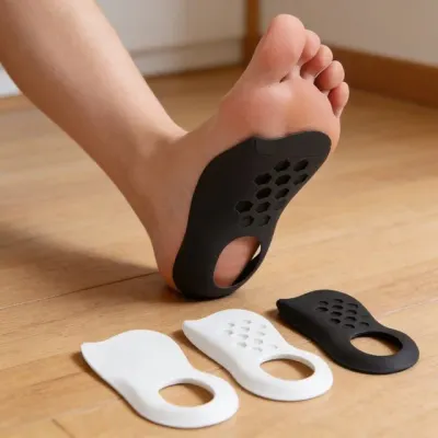 아치 깔창 구멍형 아치패드 남여공용 발자세 교정 평발 서포트 교정기