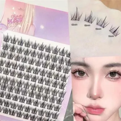 인조 속눈썹 부분 속눈썹 풍성한 가닥 데일리 내츄럴 초보자 언더