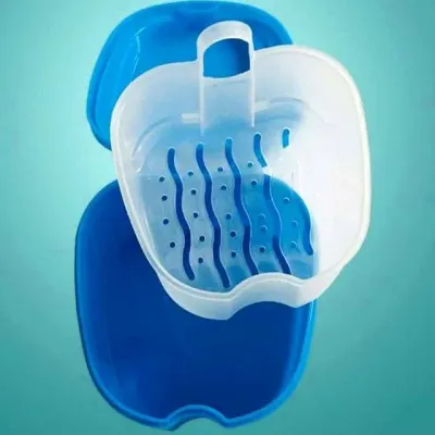 틀니통 의치보관통 치아교정기보관함 틀니세정컵