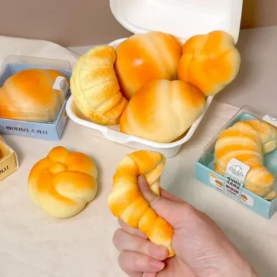 어린이 장난감 말랑이 빵 쫀득 베이커리 스퀴시 3개