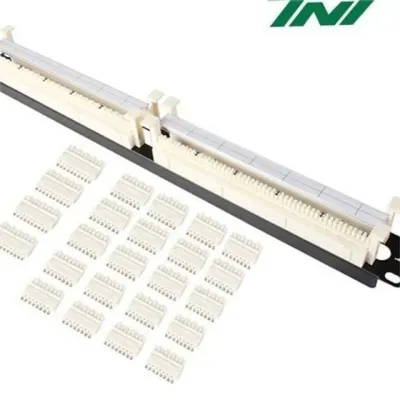 네트워크 배전반 100P1U110블럭 데이터 음성 블록 통신 정보 패널 장비 시스템 전화 와이어링 19인치