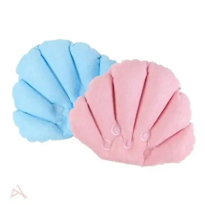 욕조 머리 받침대 조개모양 욕실 소품 핑크 욕조쿠션