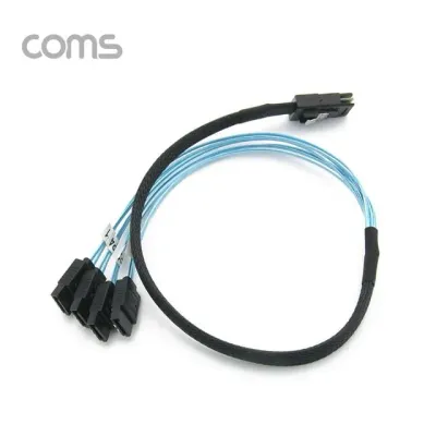 Mini SAS 36핀 to SATA x4 변환 케이블 SFF-8087 50cm 내장형 서버 데이터 연결 케이블
