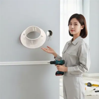 에어컨 가림막 타공 마감캡 벽면 커버 배수관 덮개 틈새 구멍 배관 에어컨청소 마개 덮개 에어컨호스