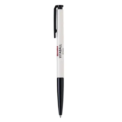 라인플러스 볼펜 비타볼 베이지 0.5mm (흑색) (12개입) (1박스) 사무용펜 학생