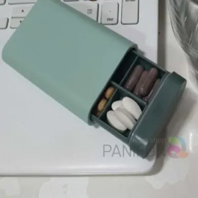 알약통 약케이스 슬라이드형 알약보관함 약정리함