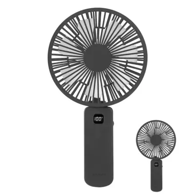핸디선풍기 무선 와이드 빅팬 LED 손선풍기 BIGFAN350 그레이 휴대용 미니 선풍기