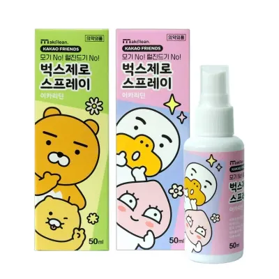 카카오프렌즈 벅스제로 스프레이(이카리딘) 50ml 모기 벌레 퇴치
