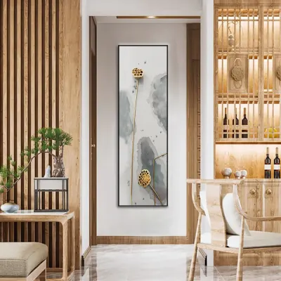인테리어 수묵 담채화 캔버스 그림액자M(150cm*40cm)
