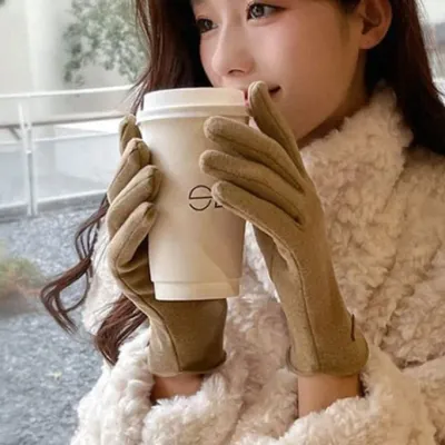 핑거오픈 여성 장갑 벨벳 겨울 방한 보온 정장 장갑