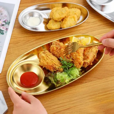 골드 소스칸 찍먹 접시 2p 종지 따로접시