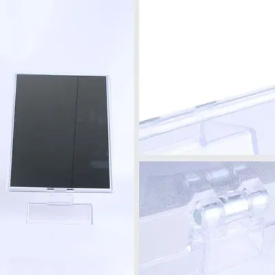 스탠드 거울 사각 각도조절 화장대 책상 테이블 원목 메이크업 접이식