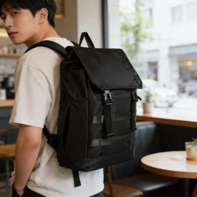 백팩 가방 투버클 남녀공용 대학생 책가방 통학 여행 배낭 수납 소지품 데일리