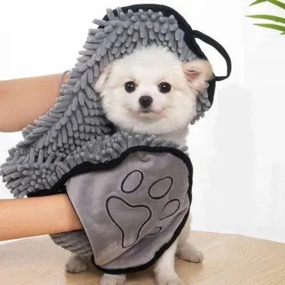모노리빙 애완동물 포켓 강아지 고양이 목욕타올 펫타올 애견수건 강아지타월