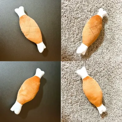 뼈다귀 모양 인형 터그 놀이 펫샵 운동장 카페