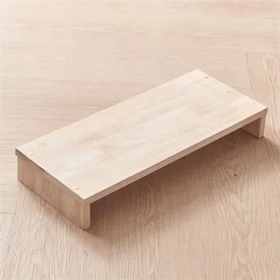 고무 나무 모니터 받침대 원목 모니터 받침대 데스크 컴퓨터 거치대 스탠드 책상 높이 데스크탑 정리대