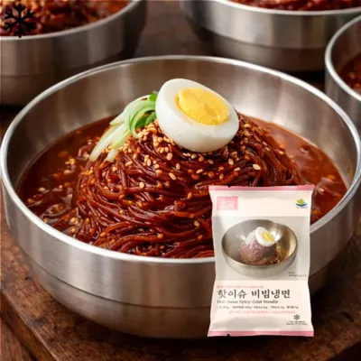 핫이슈 새콤달콤 비빔냉면 312g x 15개