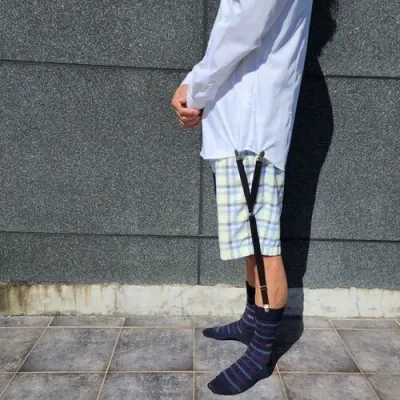 와이셔츠 고정 멜빵 셔츠 빠짐방지 밴드 서스펜더