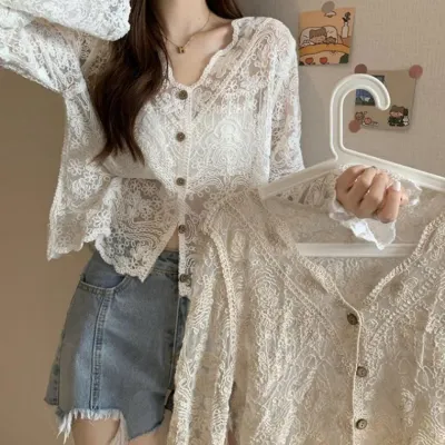 보헤미안 히피 뜨개가디건