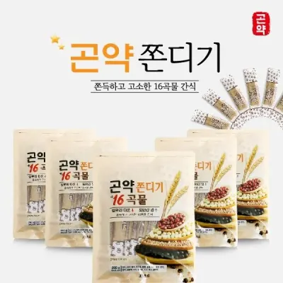 16곡물과 곤약을 함유한 곤약쫀디기 5봉(50개입)