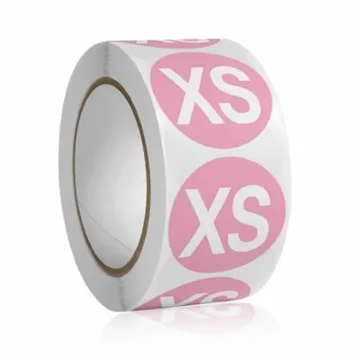 사이즈 스티커 XS 사이즈표기 옷사이즈 XS사이즈 스티커라벨 옷사이즈표시 롤스티커