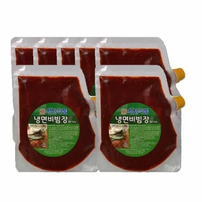 옥천 냉면 만능비빔장 500g x10개(5kg-냉면 전문점용)