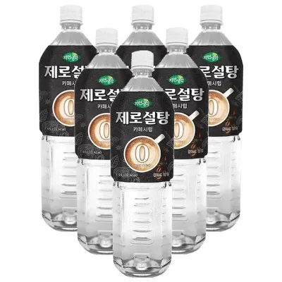 희창 카페시럽 제로설탕 1.5L 6개