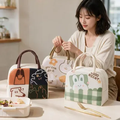 보냉가방 쿨러백 런치백 도시락 가방 나들이 캠핑용 보온보냉백 캔버스