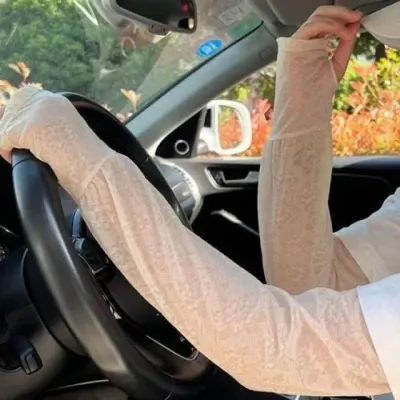 레이스 플라워 손등커버 쿨토시 운전팔토시 팔토시 등산 조깅 야외활동 운전 팔토시 손등커버쿨토시 여성