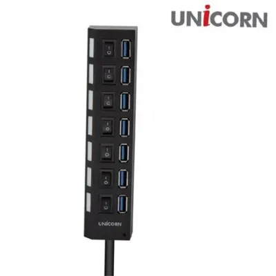 7 포트 usb usb 2.0 멀티 유선 데스크탑 컴퓨터 노트북 충전용 확장 포트별 스위치 개별