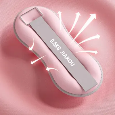 요가 필라테스 스포츠 중량 밴드 핑크 모래 주머니 근력 중량밴드 웨이트 훈련용