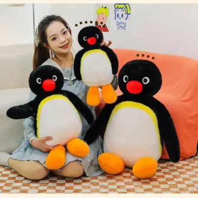 핑구대형인형 신상 귀여운 펭귄 인형 튀김 귀여운 펭귄 인형과 함께 여자친구에게 생일 선물을