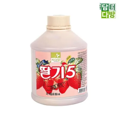 (무배) 차그림 농축과일원액 딸기 원액 850ml