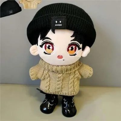 20cm 인형 니트 20cm 인형 의류 아이돌 스웨터 비니 코디