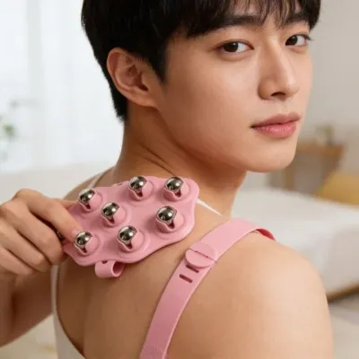 마사지볼 지압기 목 어깨 등 다리 전신 셀프 마사지기 근육 뭉침 풀기 지압 도구