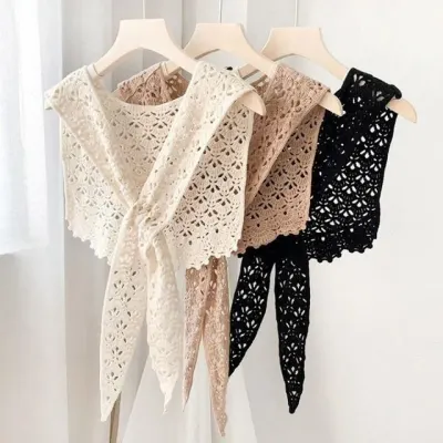 펀칭 니트 케이프 숄 레이스 펀칭숄 숄더
