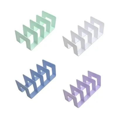 4칸 파스텔 미니 책꽂이 북엔드