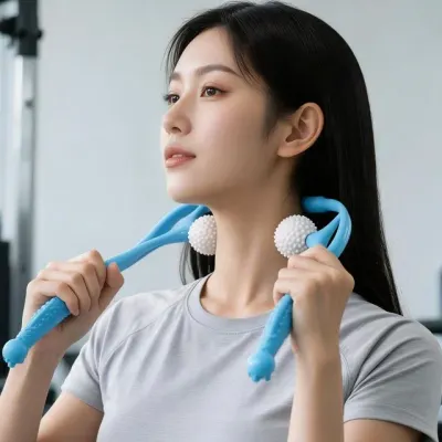 목 지압 롤러 골프공 마사지 도구 사무실 데일리 자취 스타일 목마사지기
