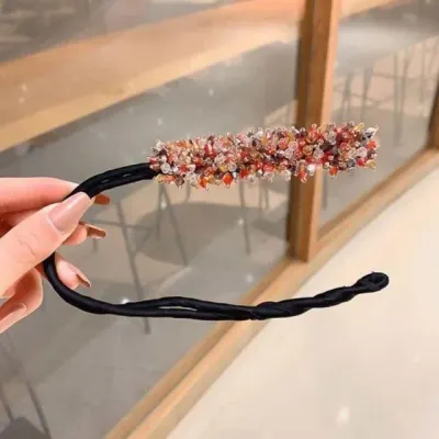 똥머리 올림머리끈 머리 헤어끈 헤어핀 올림 올림머리핀 와이어머리끈 당고 레드