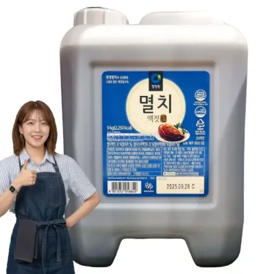 가정용 업소용 청정원 감칠맛 진멸치액젓 말통 9kg