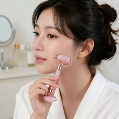 얼굴마사지기 장미석 괄사 턱 허벅지 팔 부위별 셀프 마사지 도구 관리기