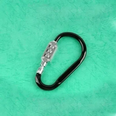 카라비너(D형 스틸 Number Lock (11cm)