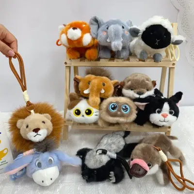 오리너구리 인형 국경을 넘어온 삼색 고양이 알갱이 동물 인형 사자 코끼리 잠자는 포옹