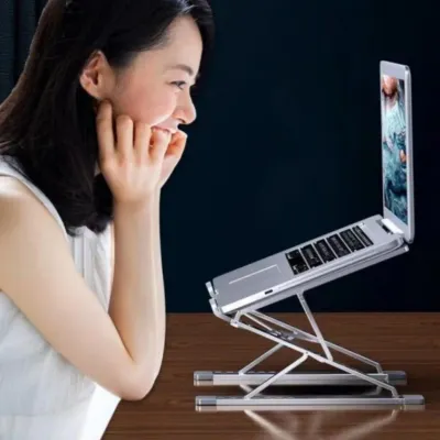 더블 레이어 알루미늄 접이식 휴대용 노트북 거치대